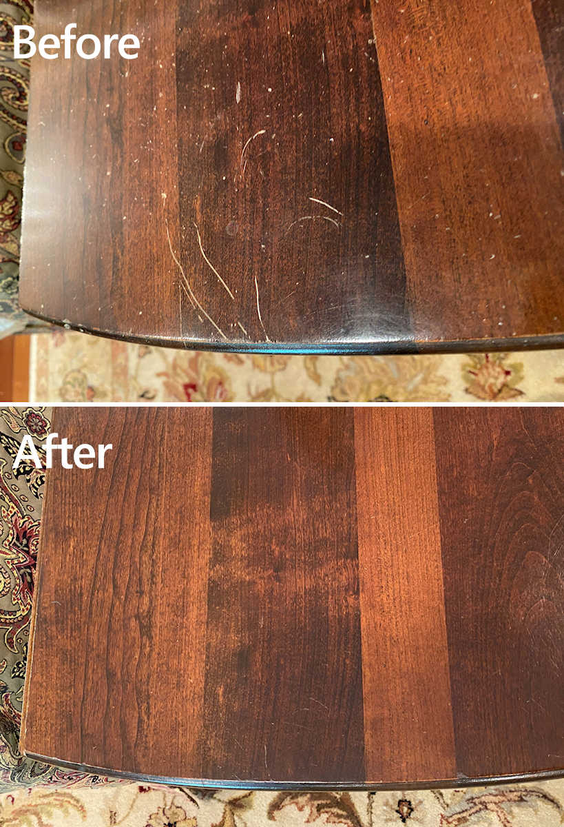 before-and-after-remove-scratches-and-chips-in-wood-furniture-with-mayonnaise