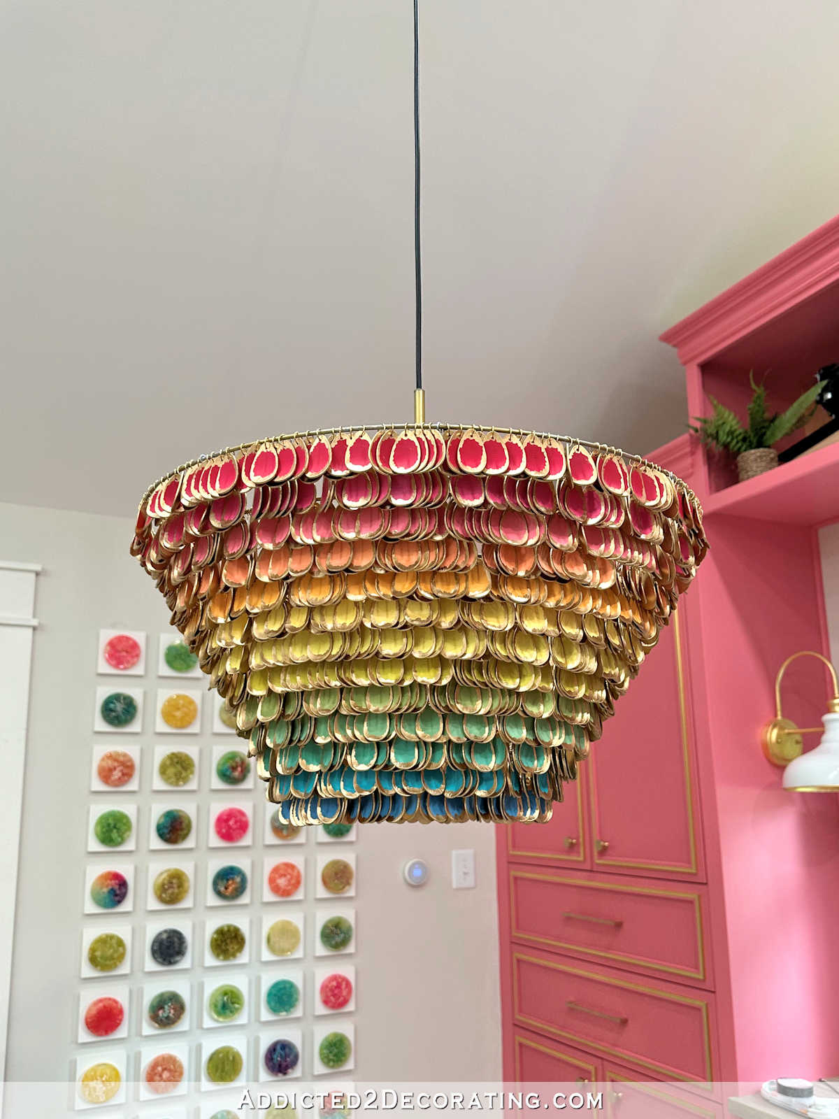 The DIY Gradient Wood Tasting Spoon Pendant Light Is FINISHED!!