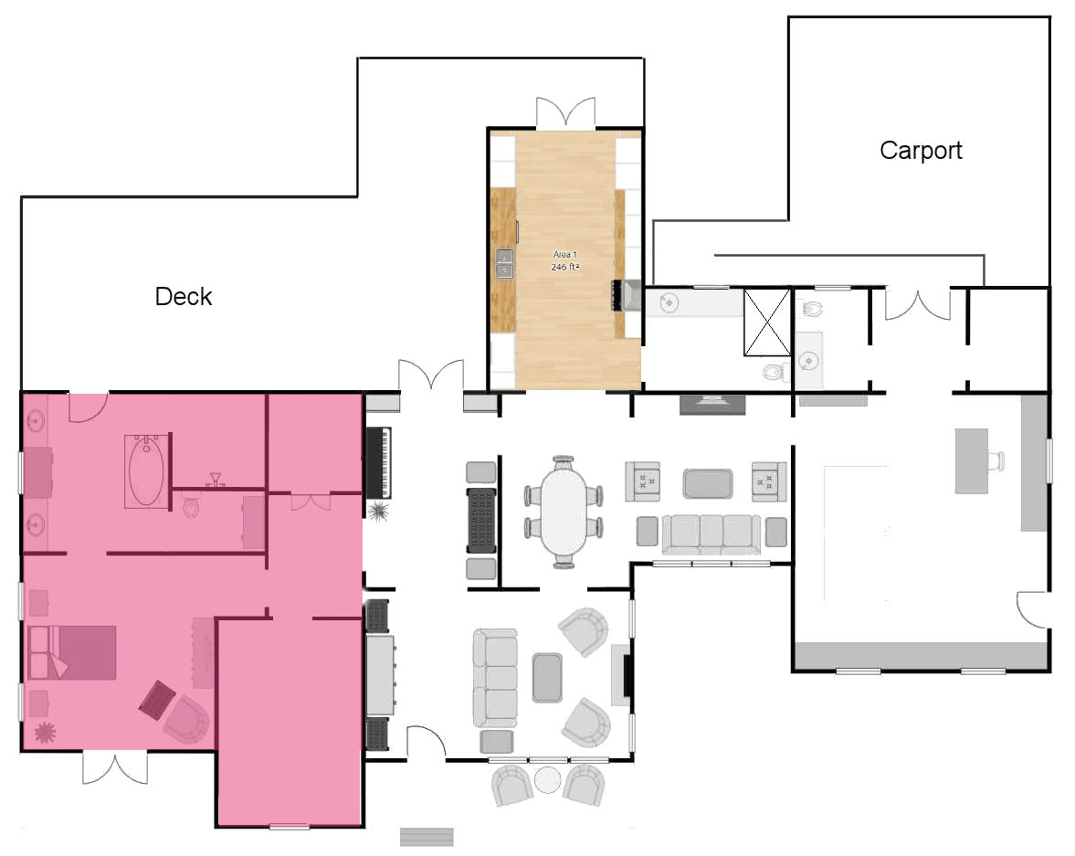 A Guest Bathroom Off Of The Kitchen? (Is That Strange?)
