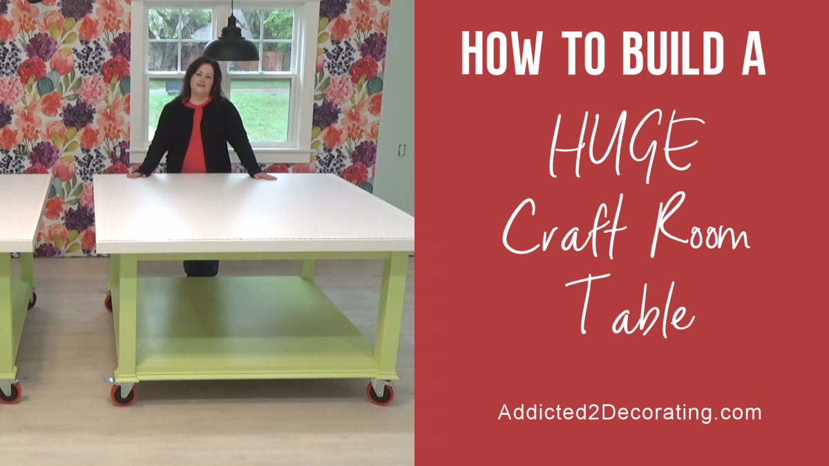 How to build a huge craft table - video